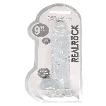 Фалоімітатор - Realrock Dildo 9" Transparent - мініатюра 1