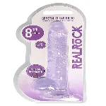 Фалоімітатор - Realrock Dildo 8" Purple - мініатюра 1