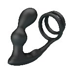 Анальна пробка з ерекційним кільцем - Mr Play Remote Control Vibrating Prostate Massager - мініатюра 3