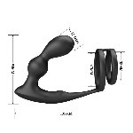 Анальна пробка з ерекційним кільцем - Mr Play Remote Control Vibrating Prostate Massager - мініатюра 4