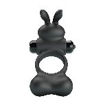 Ерекційне кільце - Pretty Love Vibrant Penis Ring Yusuf Black - мініатюра 3