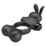 Ерекційне кільце - Pretty Love Vibrant Penis Ring Yusuf Black - мініатюра 4