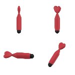 Міні-вібратор - Erospace Sweet Play Mini Heart Vibrator A14 - мініатюра 3