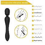 Вібратор - Erospace Sweet Play Wand & Vibrator 2in1 A8 - мініатюра 15