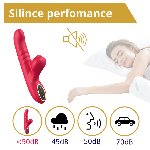 Вібратор - Erospace Sweet Play G-Spot Vibrator With Thrusting A2 - мініатюра 8