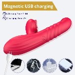 Вібратор - Erospace Sweet Play G-Spot Vibrator With Thrusting A2 - мініатюра 9