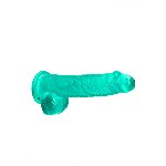 Фалоімітатор - Realrock Dildo 6" Turquoise - мініатюра 3