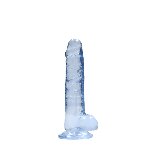 Фалоімітатор - Realrock Dildo 7" Blue - мініатюра 3