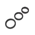 Набір ерекційних кілець - Erospace Men’s Play Set Of 3 Cock Rings B9 - мініатюра 4