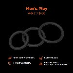 Ерекційні кільця - Erospace Men’s Play Set Of 3 Cock Rings B7 - мініатюра 2