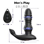 Масажер простати - Erospace Men’s Play Thrusting Prostate Massager B4 - мініатюра 9