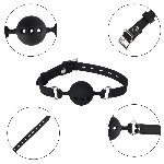 Кляп - Erospace Wild Play Mouth Gag With Silicone Ball C14 - мініатюра 5