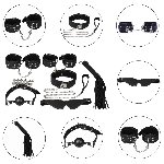 Набір БДСМ - Erospace Wild Play Luxury BDSM Set 7 pcs C10 - мініатюра 3