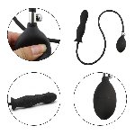 Надувна анальна пробка - Erospace Wild Play Inflatable Anal Plug C6 - мініатюра 5