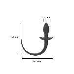 Анальна пробка - Erospace Wild Play Anal Plug With Tail C3 - мініатюра 4