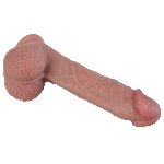 Фалоімітатор - Erospace Natural Play Silicone Dildo D5, 22 см - мініатюра 5