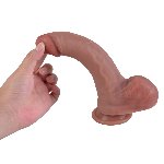Фалоімітатор - Erospace Natural Play Silicone Dildo D1, 21 см - мініатюра 6