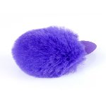 Анальна пробка - Bunny Tail Silicone Purple Plug Purple - мініатюра 3