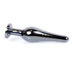 Анальна пробка - Jewellery Dark Silver Long Plug Pink - мініатюра 5