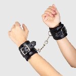 Наручники - Black Bondage Handcuffs - мініатюра 5