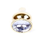 Анальна пробка - Jewellery Gold BUTT PLUG- Clear - мініатюра 3