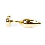 Анальна пробка - Jewellery Gold Heart Plug Light Pink - мініатюра 4