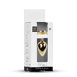 Анальна пробка - Jewellery Gold Plug Black - мініатюра 9