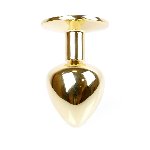 Анальна пробка - Jewellery Gold Plug Dark Blue - мініатюра 6
