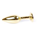 Анальна пробка - Jewellery Gold Plug Light Pink - мініатюра 5