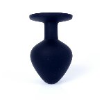 Анальна пробка - Jewellery Silicone Black Plug M Pink - мініатюра 6