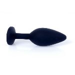 Анальна пробка - Jewellery Silicone Black Plug M Pink - мініатюра 7