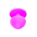 Анальна пробка - Jewellery Silicone Pink Plug S Light Blue - мініатюра 8