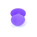 Анальна пробка - Jewellery Silicone Purple Plug S Red - мініатюра 5