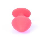 Анальна пробка - Jewellery Silicone Red Plug M Blue - мініатюра 6