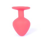 Анальна пробка - Jewellery Silicone Red Plug M Blue - мініатюра 7