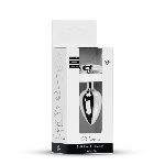 Анальна пробка - Jewellery Silver Heart Plug Clear - мініатюра 9