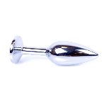 Анальна пробка - Jewellery Silver Plug Dark Blue - мініатюра 5