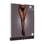Колготки - Le Desir Heart Patterned Tights Black XS/XL - мініатюра 3
