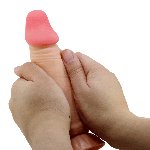 Фалоімітатор - Pretty Love Sliding Skin 7.6" Flesh - мініатюра 8