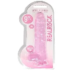 Фалоімітатор - Realrock Dildo 9" Pink - мініатюра 1