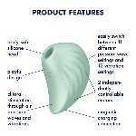 Вакуумний кліторальний вібратор - Satisfyer Pearl Diver Mint - мініатюра 4