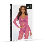 Бодістокінг - Bodystocking 2061, pink - One Size - мініатюра 4