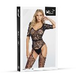 Бодістокінг - Bodystocking 2081, black - One Size - мініатюра 4