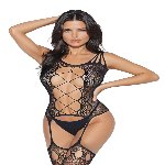 Бодістокінг - Bodystocking 2075, black - One Size - мініатюра 2