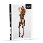 Бодістокінг - Bodystocking 2065, black - One Size - мініатюра 5