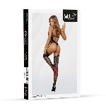 Бодістокінг - Bodystocking 2041, black - One Size - мініатюра 4