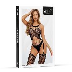 Бодістокінг - Bodystocking 2041, black - One Size - мініатюра 5