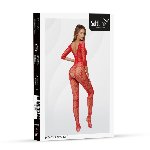 Бодістокінг - Bodystocking 2037, red - One Size - мініатюра 5