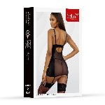 Комплект плаття і трусики - Set dress and thongs 110836, black 2XL - мініатюра 3