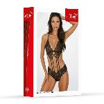 Комплект білизни - Set top and panties 11044, black M - мініатюра 3